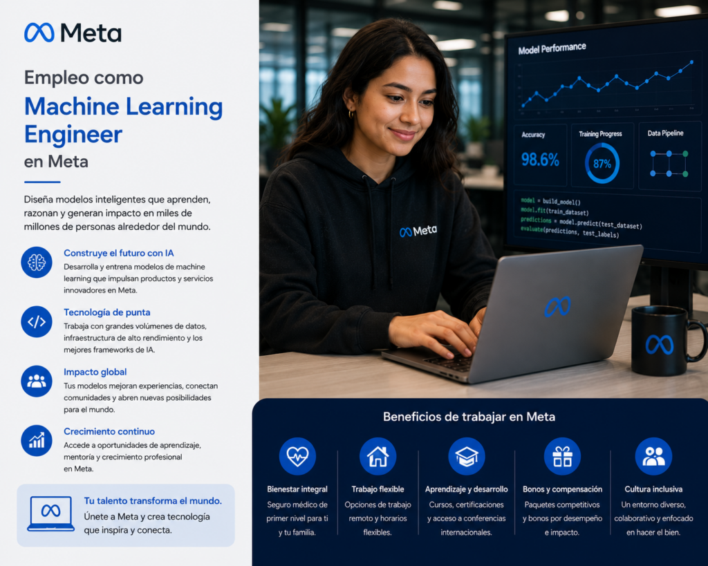 Empleo como Machine Learning Engineer en Meta